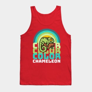 Color Color Color Chameleon Vintage Rainbow Tank Top